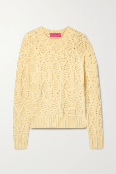 유럽직배송 엘더스테이츠먼 스웨터 THE ELDER STATESMAN Oversized cable-knit cashmere sweater 27086482323074007