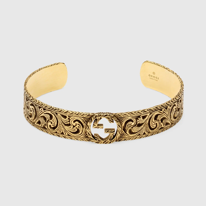 유럽직배송 구찌 GUCCI Gucci Yellow gold bracelet with Interlocking G 579894J85000718