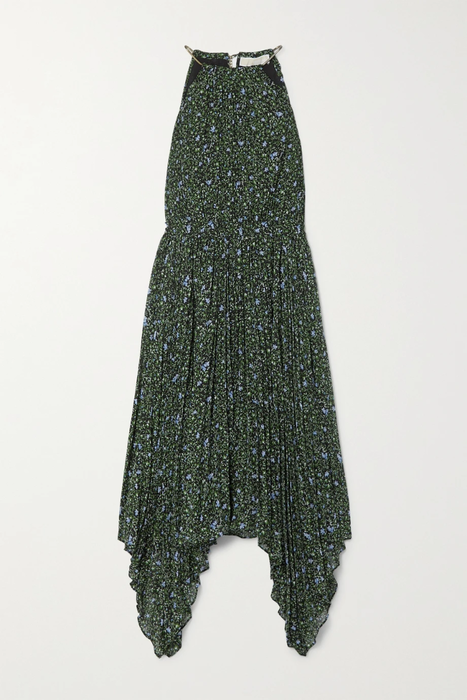 유럽직배송 마이클코어스 원피스 MICHAEL MICHAEL KORS Asymmetric pleated floral-print recycled crepe de chine midi dress 25185454455902836