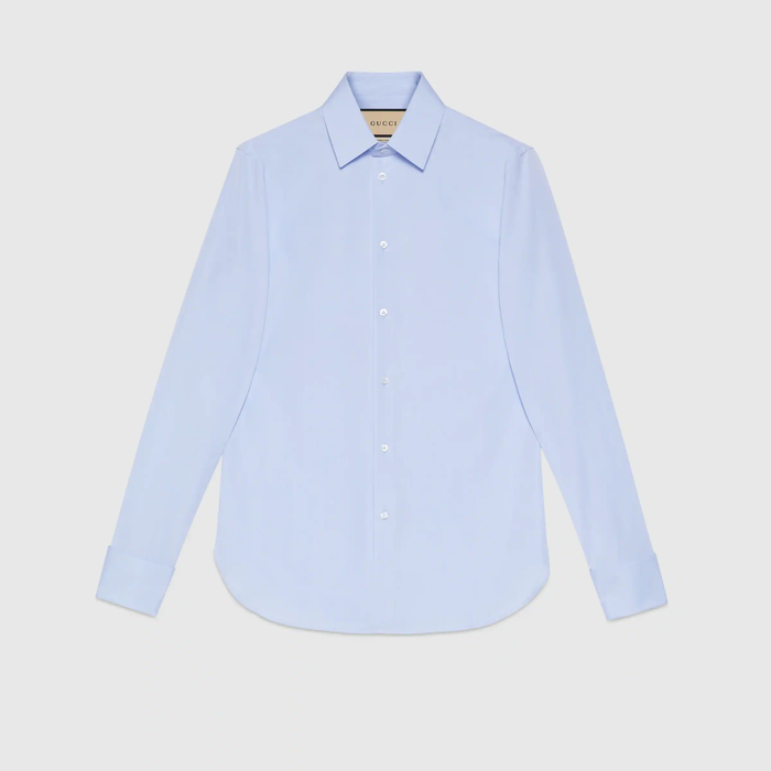 유럽직배송 구찌 GUCCI Gucci - Cotton poplin Cotton shirt with hidden Gucci labelshirt 649699Z38544910