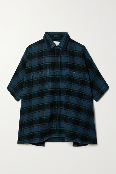 유럽직배송 알13 R13 Oversized checked cotton-flannel shirt 27086482323077734