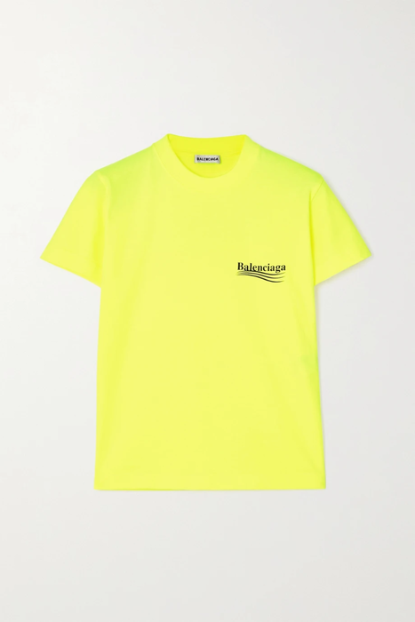 유럽직배송 발렌시아가 티셔츠 BALENCIAGA Printed cotton-jersey T-shirt 38063312419501941