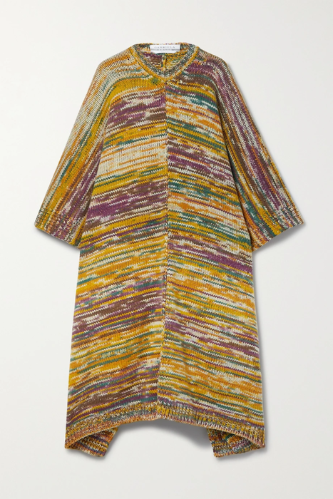 유럽직배송 가브리엘허스트 GABRIELA HEARST Lopez striped recycled cashmere poncho 25185454455770072