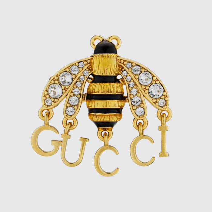유럽직배송 구찌 GUCCI Gucci - Bee ring with Gucci script 679015I66568097