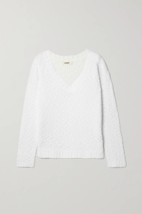 유럽직배송 라장스 스웨터 L&#039;AGENCE Huxley bouclé-knit sweater 24665545640682261
