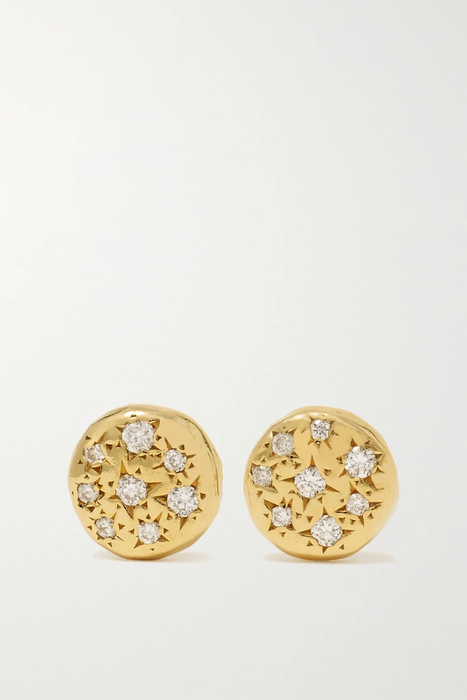 유럽직배송 옥타비아 엘리자베스 귀걸이 OCTAVIA ELIZABETH + NET SUSTAIN Petite Imogen 18-karat recycled gold diamond earrings 36093695688979500