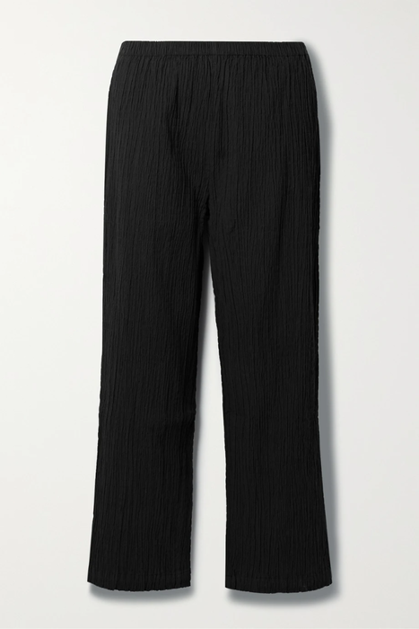 유럽직배송 마라호프만 팬츠 MARA HOFFMAN Pippy stretch-organic cotton seersucker wide-leg pants 24772899113572082
