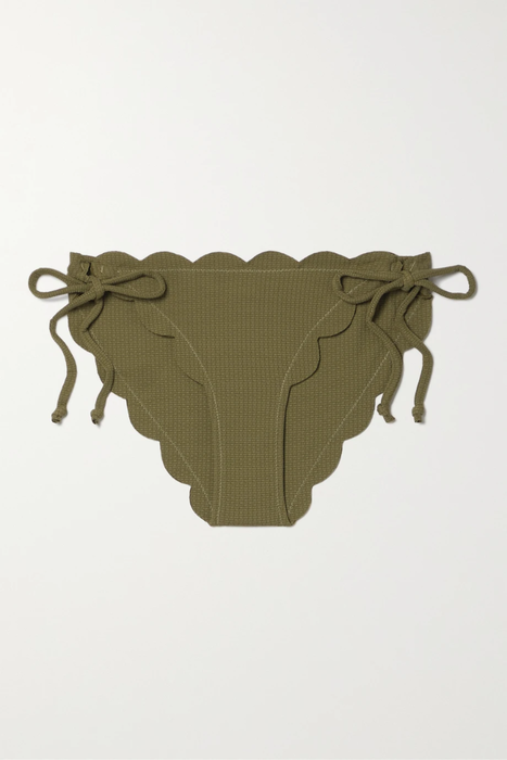 유럽직배송 MARYSIA Mott reversible scalloped floral-print stretch-crepe bikini briefs 27086482324435028