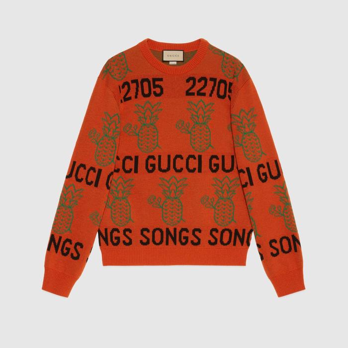 유럽직배송 구찌 GUCCI Gucci - Gucci Pineapple jacquard sweater 683093XKB717264