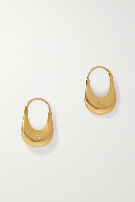 유럽직배송 BY PARIAH Jug recycled gold vermeil hoop earrings 38063312419985578