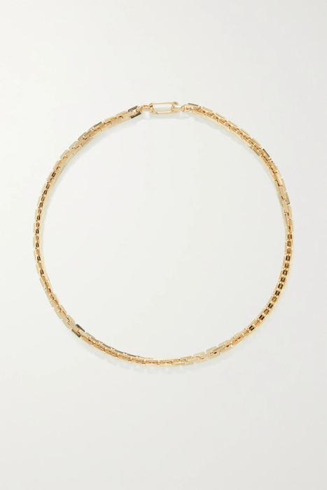 유럽직배송 로라롬바르디 목걸이 LAURA LOMBARDI Greca recycled gold-plated necklace 33258524072353142