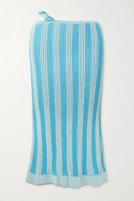 유럽직배송 자크뮈스 스커트 JACQUEMUS Gelato cutout striped ribbed cotton-blend skirt 33258524072455061
