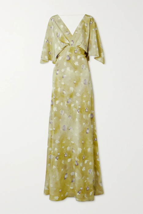 유럽직배송 CORTANA Martina printed draped silk maxi dress 27086482324435000