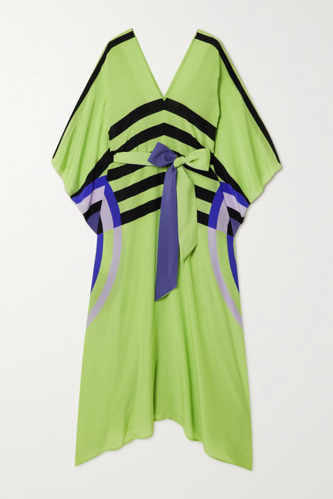 유럽직배송 루이자패리스 원피스 LOUISA PARRIS Capri belted printed silk crepe de chine maxi dress 38063312419720249
