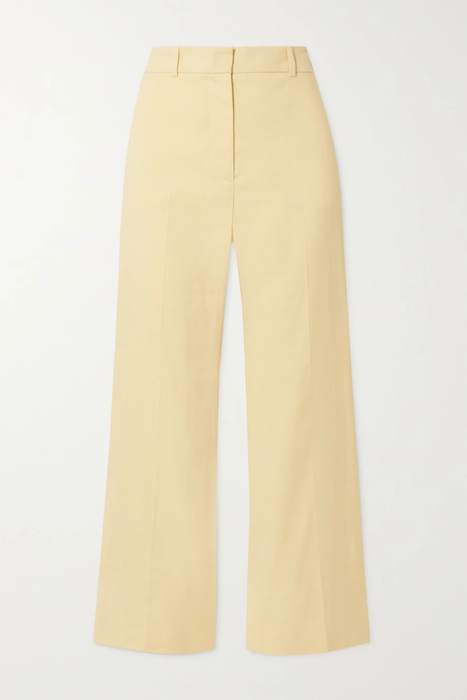 유럽직배송 조셉 JOSEPH Talia cropped stretch-linen and cotton-blend straight-leg pants 33258524072850417