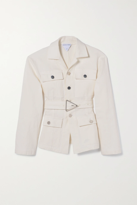 유럽직배송 보테가베네타 자켓 BOTTEGA VENETA Belted linen-blend jacket 36594538430072749