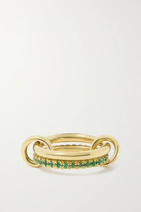 유럽직배송 스피넬리 킬콜린 반지 SPINELLI KILCOLLIN Ceres Deux set of two 18-karat gold emerald rings 25185454456668374