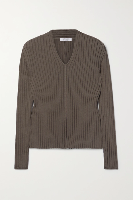 유럽직배송 막스마라 스웨터 MAX MARA Leisure Avila ribbed cotton-blend sweater 29419655932412093