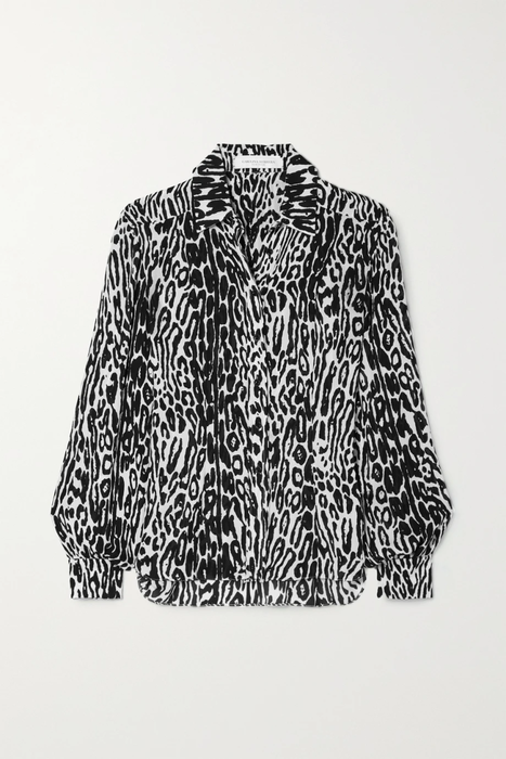 유럽직배송 캐롤리나헤레라 셔츠 CAROLINA HERRERA Leopard-print silk crepe de chine shirt 24062987016700613