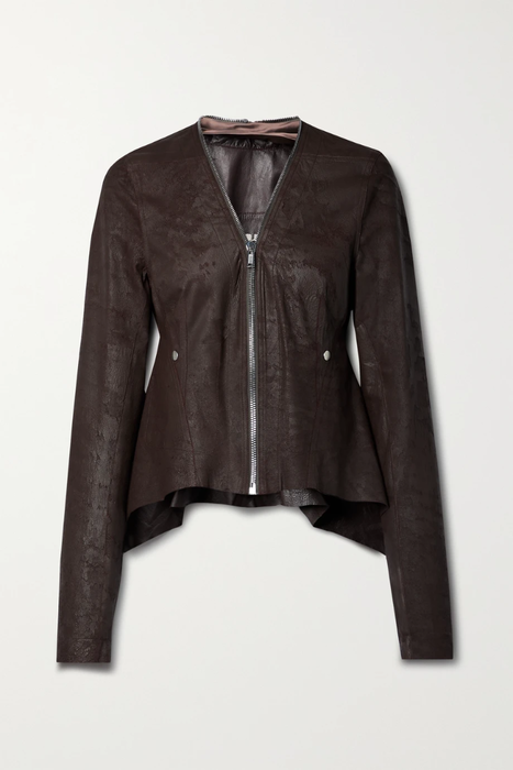 유럽직배송 릭오웬스 자켓 RICK OWENS Distressed leather jacket 24772899113470059