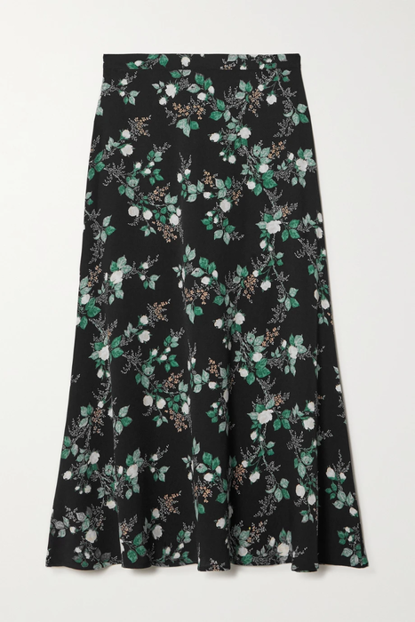 유럽직배송 리포메이션 스커트 REFORMATION + NET SUSTAIN Bea floral-print crepe midi skirt 38063312420092251