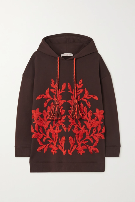 유럽직배송 발렌티노 후디 VALENTINO Embroidered cotton-jersey hoodie 24665545640556454
