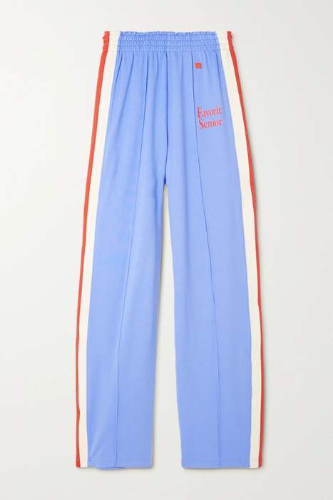 유럽직배송 아크네스튜디오 트랙팬츠 ACNE STUDIOS Pleated striped stretch-jersey track pants 24772899113121464