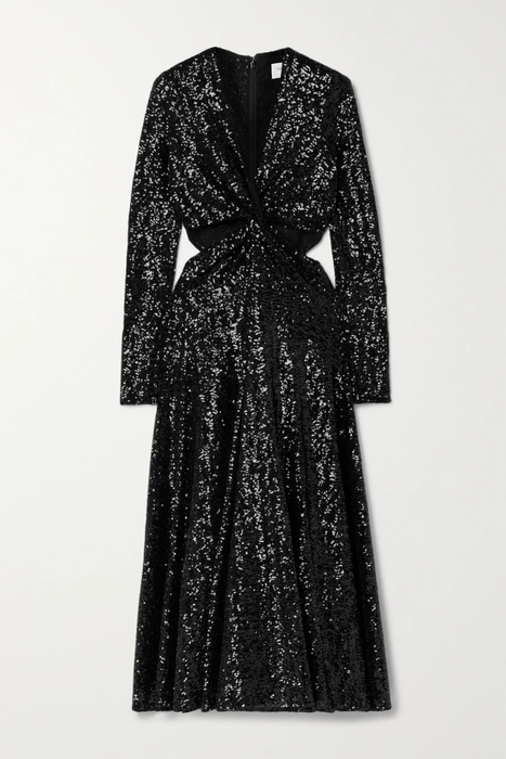 유럽직배송 마이클코어스콜렉션 원피스 MICHAEL KORS COLLECTION Twist-front cutout sequined tulle midi dress 25185454455924419