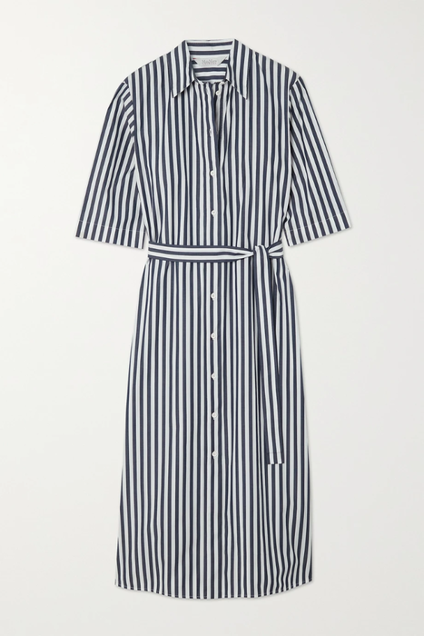 유럽직배송 막스마라 셔츠원피스 MAX MARA Leisure Dialogo striped cotton-poplin shirt dress 29419655932412101