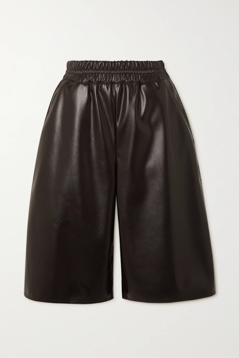 유럽직배송 로우클래식 LOW CLASSIC Embroidered faux leather shorts 32027475400257242