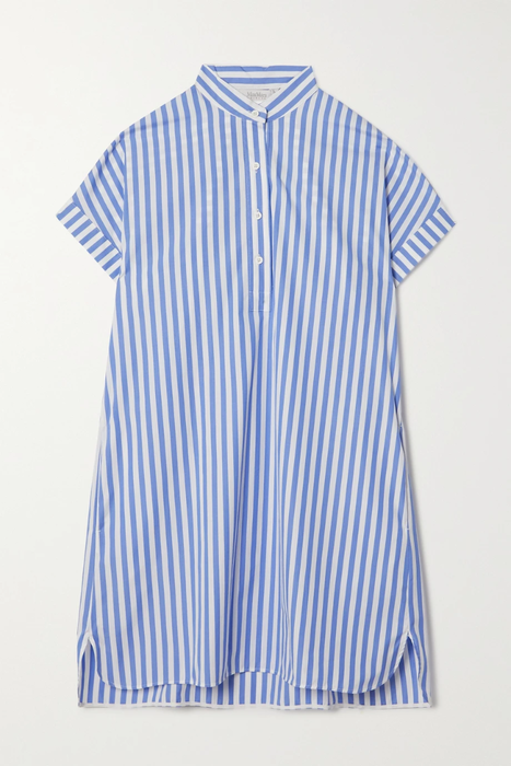 유럽직배송 막스마라 셔츠원피스 MAX MARA Leisure Fagila striped cotton-poplin mini shirt dress 29419655932412088