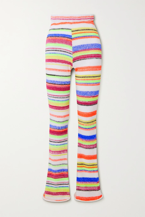 유럽직배송 AGR Striped cotton-blend straight-leg pants 25185454456922716
