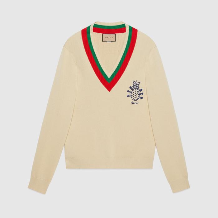유럽직배송 구찌 GUCCI Gucci - Gucci Pineapple cotton sweater 683094XKB729750