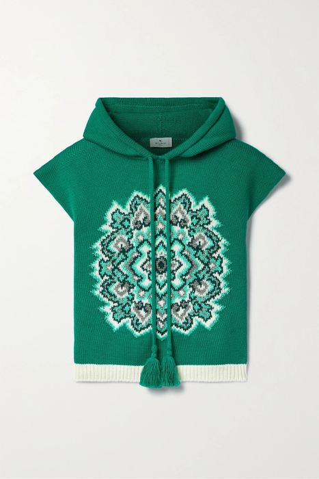 유럽직배송 에트로 ETRO Hooded cotton and wool-blend jacquard sweater 34344356236797572