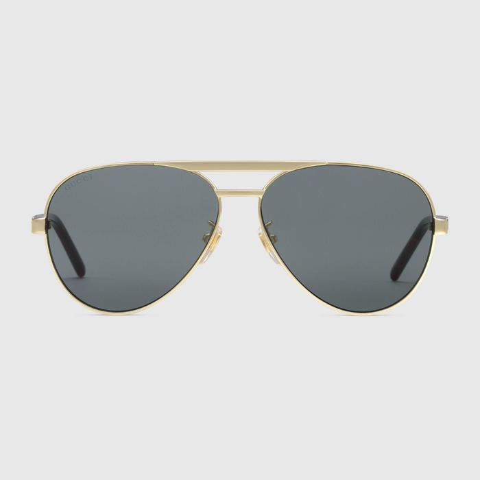 유럽직배송 구찌 GUCCI Gucci Aviator-frame sunglasses 691379I33308012