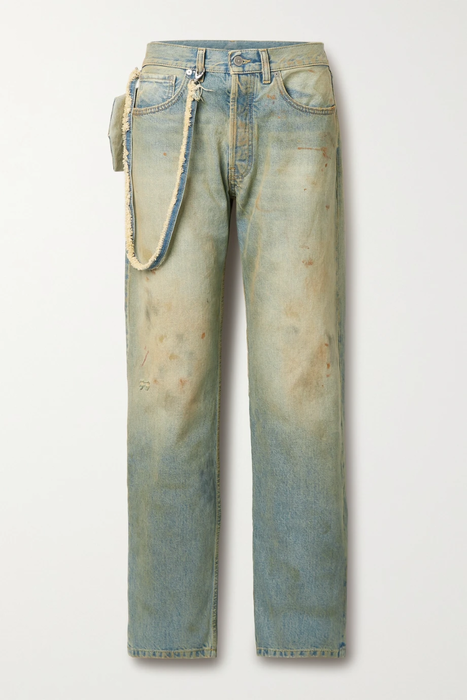 유럽직배송 메종마르지엘라 청바지 MAISON MARGIELA Distressed high-rise straight-leg jeans 24772899113302441