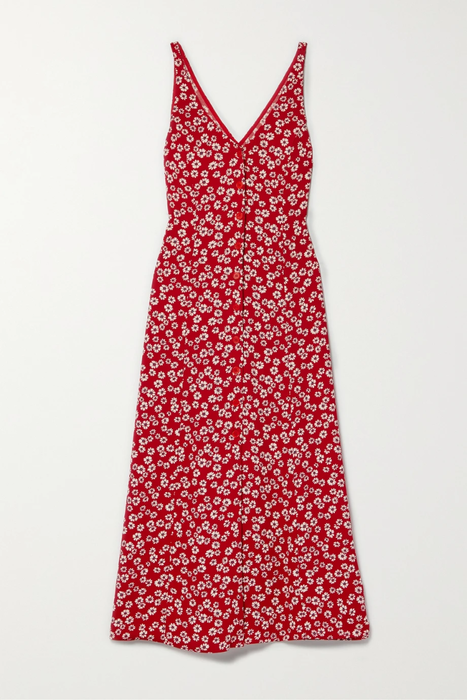 유럽직배송 리포메이션 원피스 REFORMATION Luke floral-print crepe midi dress 42247633208499582