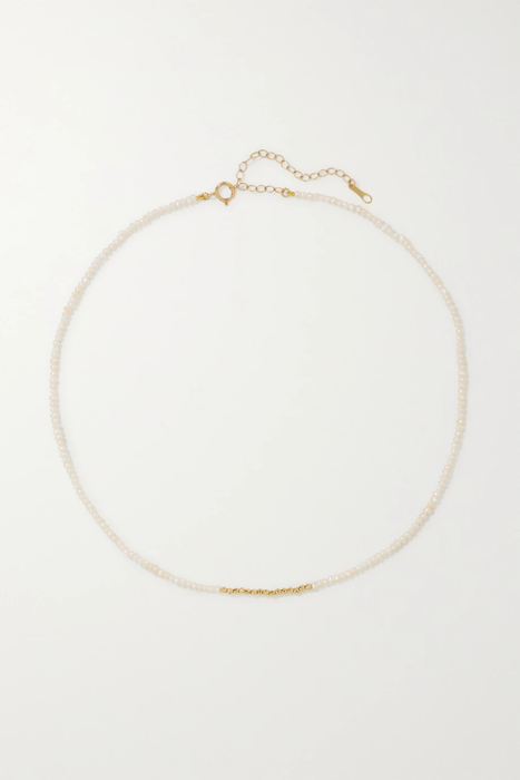 유럽직배송 미즈키 목걸이 MIZUKI 14-karat gold pearl necklace 25185454457041149