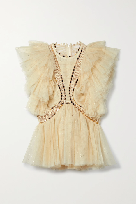 유럽직배송 짐머만 블라우스 ZIMMERMANN Dancer ruffled sequin-embellished glittered-tulle blouse 33258524072874868