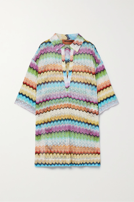 유럽직배송 미쏘니 MISSONI Mare striped crochet-knit kaftan 25185454455647477