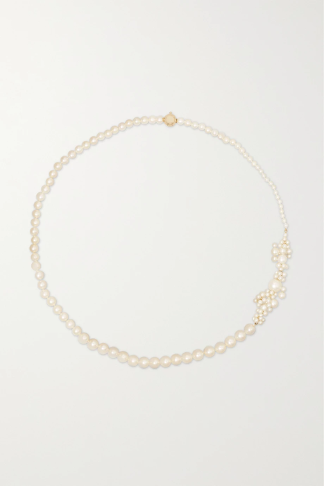 유럽직배송 소피빌리브라헤 목걸이 SOPHIE BILLE BRAHE Peggy Fontaine Collier 14-karat gold pearl necklace 24062987016588857
