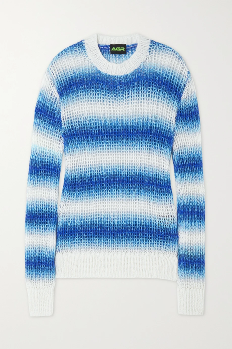 유럽직배송 AGR Striped cotton-blend sweater 25185454456921636