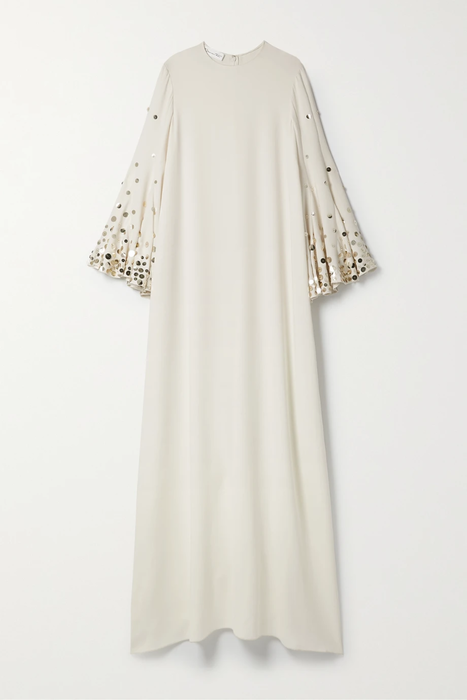 유럽직배송 오스카르데라렌타 OSCAR DE LA RENTA Sequin-embellished silk-blend twill gown 34344356236570281