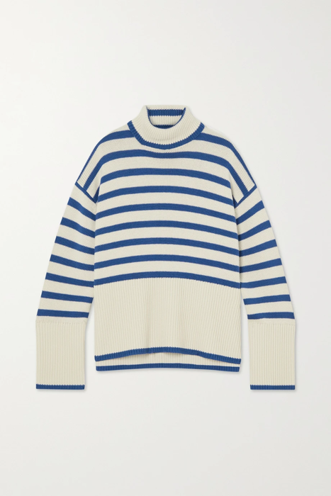 유럽직배송 토템 TOTÊME Signature striped wool and organic cotton-blend turtleneck sweater 29419655932728957