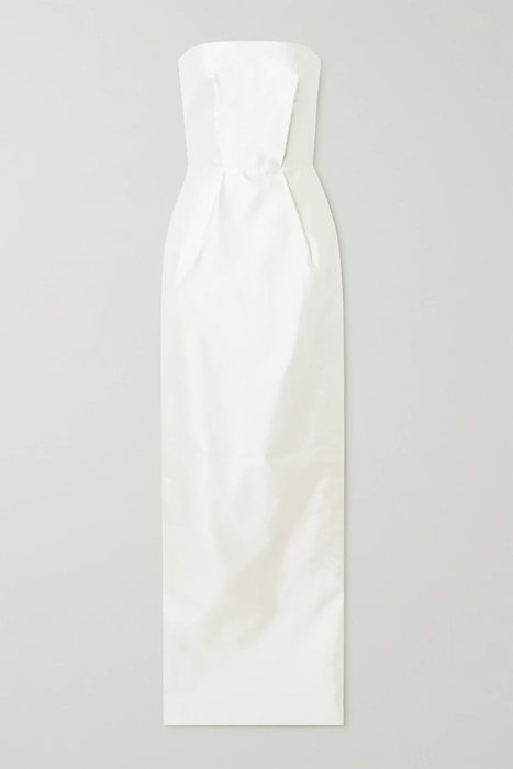 유럽직배송 라사리오 RASARIO Strapless duchesse silk-satin gown 29419655932366391