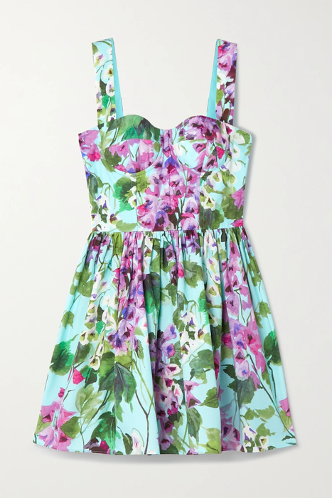 유럽직배송 돌체앤가바나 미니원피스 DOLCE &amp; GABBANA Floral-print cotton-poplin mini dress 25185454455957183