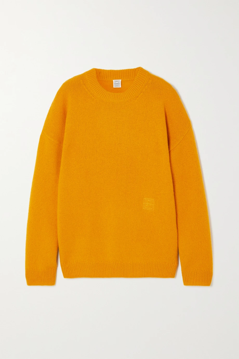 유럽직배송 토템 스웨터 TOTÊME Oversized embroidered wool and cashmere-blend sweater 29419655932728935