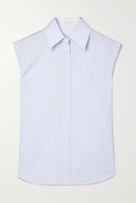 유럽직배송 마이클코어스콜렉션 MICHAEL KORS COLLECTION Striped organic cotton-poplin shirt 29419655932420054