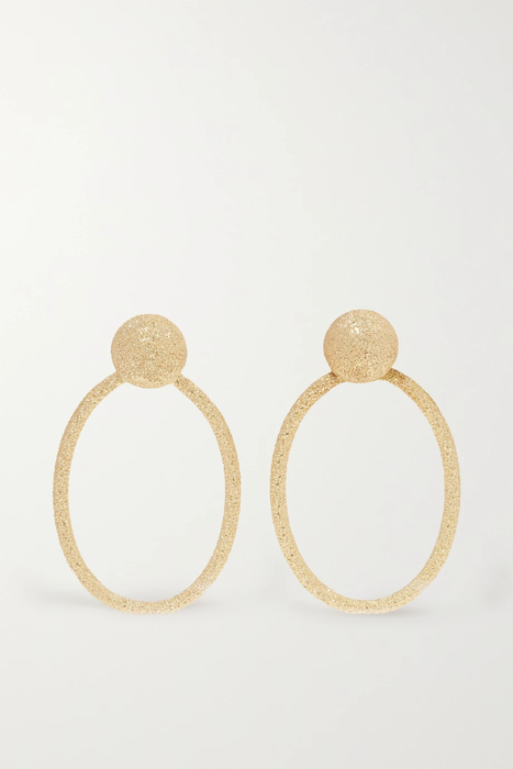 유럽직배송 캐롤리나부치 귀걸이 CAROLINA BUCCI Florentine small 18-karat gold hoop earrings 32027475399355258