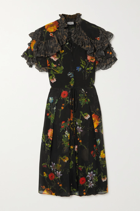 유럽직배송 프린바이손튼브레가찌 원피스 PREEN BY THORNTON BREGAZZI Kathleen ruffled printed recycled georgette dress 24772899113266063